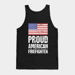 Proud American Firefighter Tank Top